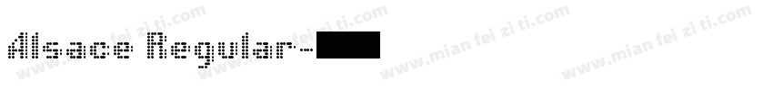 Alsace Regular字体转换
